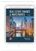 SOLUTION MANUAL FOR Real Estate Finance by Jeffrey Fisher William Brueggeman COMPLETE GUIDE WITH RATIONALES 100&percnt; VERIFIED A&plus; GRADE ASSURED&excl;&excl;&excl;&excl;NEW LATEST UPDATE&excl;&excl;&excl;&excl;&excl;&excl;