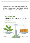 Test Bank For Applying IFRS Standards&comma; 5th Edition&lpar; by Ruth Picker&comma; Leo van der Tas&rpar; All Chapters 1-24&vert; Latest Edition 2025