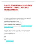 NGN ATI MEDSURG PROCTORED EXAM  QUESTIONS COMPLETE WITH 100&percnt; CORRECT ANSWERS &vert;&vert; RN Med Surg VERIFIED QUESTIONS