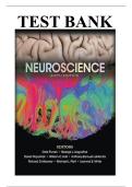 Test Bank for Neuroscience 6th Edition by Dale Purves&comma; ISBN&colon;9781605353807 All Chapters Covered 