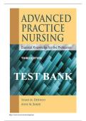 Test Bank for Advanced Practice Nursing&colon; Essential Knowledge for the Profession 3rd Edition by Susan M&period; DeNisco&comma; ISBN NO&colon;  isbn9781284072587 Verified Chapters 1-79