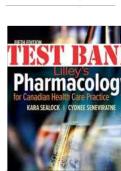 TEST BANK FOR Lilley's Pharmacology for Canadian Health Care Practice&comma; 5th Edition by Kara Sealock and Cydnee Seneviratne ISBN&colon; 9780323810272