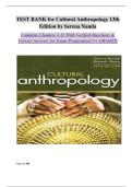 TEST BANK FOR Cultural Anthropology 13th Edition by Serena Nanda &lpar;Author&rpar;&comma; Richard L&period; Warms ISBN&colon;978-1071858233