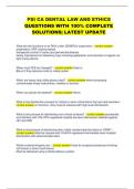 PSI CA DENTAL LAW AND ETHICS  QUESTIONS WITH 100&percnt; COMPLETE  SOLUTIONS&vert; LATEST UPDATE 