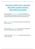 Rasmussen CANS Exam 2&colon; Questions  With 100&percnt; Complete Solutions  2025&vert;2026 Latest Update 