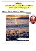 TEST BANK  Varcarolis Canadian Psychiatric Mental Health Nursing  3rd Edition By Pollard All Chapter 1 - 35