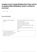 Anaplan Level 1 Model Building Exam    fully solved & updated 2025-2026&lpar;latest version verified for accuracy&rpar;