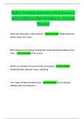 Relias Training Questions And Answers  2025&vert;2026 Verified Graded A&plus; Already  Passed&excl;