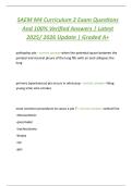 SAEM M4 Curriculum 2 Exam Questions  And 100&percnt; Verified Answers &vert; Latest  2025&sol; 2026 Update &vert; Graded A&plus;
