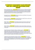 SC PROPERTY MANAGEMENT EXAM QUESTIONS  WITH 100&percnt; COMPLETE SOLUTIONS&vert; LATEST  UPDATE 