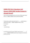 SCMN 3710 Test 2 Questions And  Answers 2025&vert;2026 Verified Graded A&plus;  Already Passed&excl;