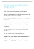 CPL CAAP AIR LAW EXAM QUESTIONS WITH CORRECT ANSWERS