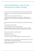 HUMAN PERFORMANCE - CAAP CPL EXAM QUESTIONS WITH CORRECT ANSWERS