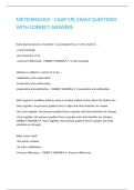 METEOROLOGY - CAAP CPL EXAM QUESTIONS WITH CORRECT ANSWERS&period;