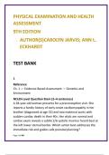 NCLEX Physical Examination Practice Test Bank &vert; Jarvis Health Assessment 9th Edition