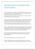 RST 230 UIUC Exam 1 Questions With Correct Answers&period;