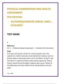 Physical Assessment Nursing Test Bank &ndash; Jarvis 9th Ed &vert; Chapter-Wise NCLEX-Style MCQs & Clinical Review