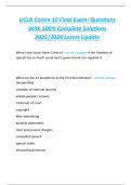 UCLA Comm 10 Final Exam&colon; Questions  With 100&percnt; Complete Solutions  2025&vert;2026 Latest Update