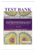 TEST BANK FOR Pathophysiology&colon; The Biologic Basis for Disease in Adults and Children 8th Edition by Kathryn L&period; McCance MS PhD &lpar;Author&rpar; latest update