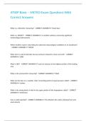 ATSEP Basic &ndash; METEO Exam Questions With Correct Answers