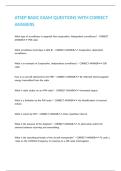 ATSEP BASIC EXAM QUESTIONS WITH CORRECT ANSWERS