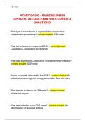 ATSEP BASIC - QUIZZ 2025-2026 UPDATED ACTUAL EXAM WITH CORRECT SOLUTIONS