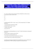 FIREFIGHTER 1 FINAL TEST&comma; FIREFIGHTER 1&comma; FIRE 1 TEST PREP QUESTIONS AND ANSWERS FULLY DETAILED AND VERIFIED