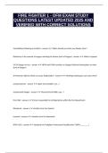 FIRE FIGHTER 1 - OFM EXAM STUDY QUESTIONS LATEST UPDATED 2025 AND VERIFIED WITH CORRECT SOLUTIONS