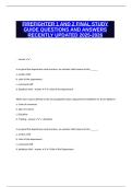 FIREFIGHTER 1 AND 2 FINAL STUDY GUIDE QUESTIONS AND ANSWERS RECENTLY UPDATED 2025-2026