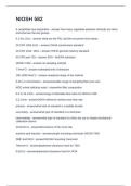 NIOSH 582 QUESTIONS WITH CORRECT ANSWERS