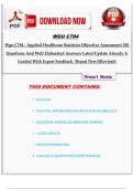 A PACKAGE DEAL FOR WGU C784 APPLIED HEALTHCARE STATISTICS &vert;NEWEST VERSIONS ALREADY A GRADED