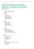 The Language of Medicine &ndash; 12th Edition &lpar;Chabner&rpar; &ndash; Complete Test Bank Chapters 1&ndash;21 with Verified Questions and Answers &lpar;2026&comma; A&plus; Quality&rpar;
