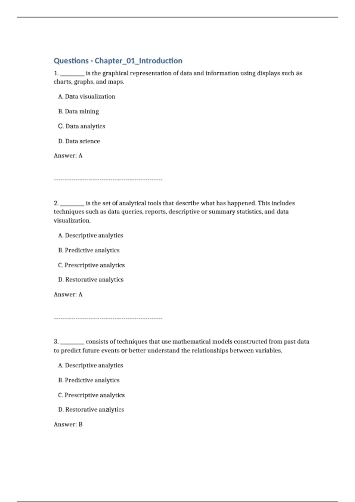 practice test bank questions, final exam : Data Visualization Exploring ...