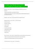 NCM 119&lpar; Part 2&rpar; Question and answers verified to pass 2025&sol;2026