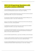 NCM 119 &lpar;Organizing&rpar; Questions with complete solution 2025&sol;2026