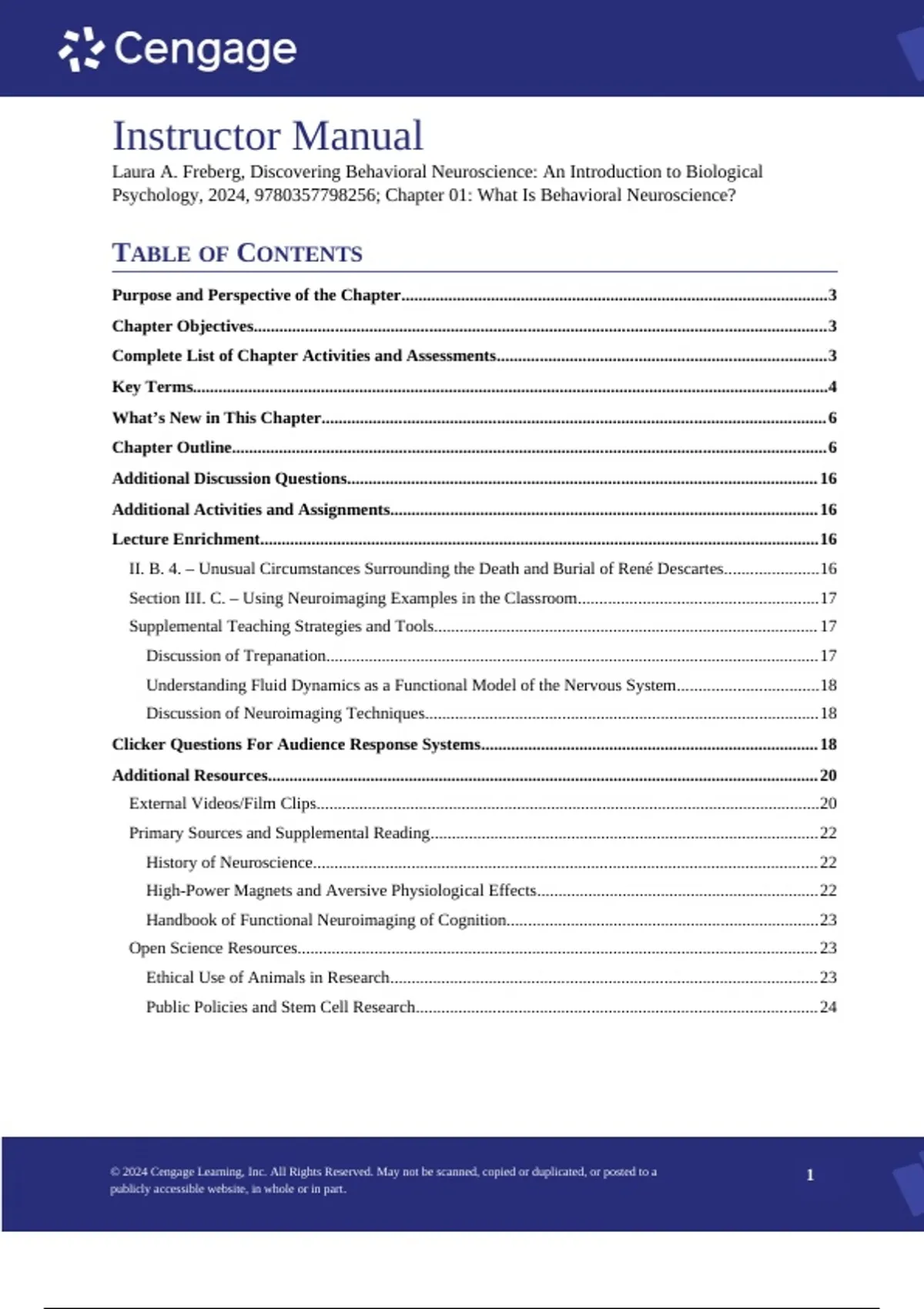 Summary solutions manual, textbook answers: Discovering Behavioral ...