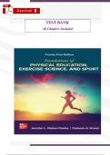 Test Bank for Foundations of Physical Education&colon; Exercise Science and Sport&comma; 21st Edition by Jennifer Walton-Fisette & Deborah Wuest &ndash; All Chapters Complete