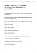 NBHWC Section 1 &mdash; Coaching Structure Exam Questions & Answers