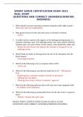SMART SERVE CERTIFICATION EXAM 2023 REAL EXAM QUESTIONS AND CORRECT ANSWERS&lpar;VERIFIED ANSWERS&rpar;