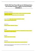EXOS XPS Test Prep &lpar;100 out of 100&rpar; Questions and Verified Answers &lpar;100 Correct&rpar; Already GRADED A