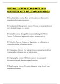 WGU D481 ACTUAL EXAM PAPER 2026 QUESTIONS WITH SOLUTIONS GRADED A&plus;