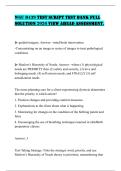 WGU D439 TEST SCRIPT TEST BANK FULL SOLUTION 2026 VIEW AHEAD ASSESSMENT&period;