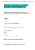 WGU D415 TEST PAPER 2026 COMPLETE QUESTIONS AND CORRECT ANSWERS