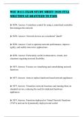 WGU D415 EXAM STUDY SHEET 2026 FULL SOLUTION GUARANTEED TO PASS