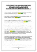 VITA&sol;TCE EXAM BUNDLE&vert;QUESTIONS AND 100&percnt; CORRECT WELL DETAILED ANSWERS&vert;LATEST UPDATE &excl;&excl;&excl;&excl;&excl;&excl;2025&sol;2026&vert;GUARANTEED PASS&vert;GRADED A&plus;