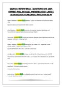 GEORGIA HISTORY EXAM &vert;QUESTIONS AND 100&percnt; CORRECT WELL DETAILED ANSWERS&vert;LATEST UPDATE &excl;&excl;&excl;&excl;&excl;&excl;2025&sol;2026&vert;GUARANTEED PASS&vert;GRADED A&plus;