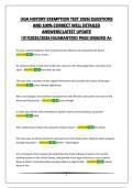 UGA HISTORY EXEMPTION TEST 2026&vert;QUESTIONS AND 100&percnt; CORRECT WELL DETAILED ANSWERS&vert;LATEST UPDATE &excl;&excl;&excl;&excl;&excl;&excl;2025&sol;2026&vert;GUARANTEED PASS&vert;GRADED A&plus;