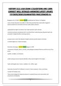 HISTORY 2111 UGA EXAM 1&vert;QUESTIONS AND 100&percnt; CORRECT WELL DETAILED ANSWERS&vert;LATEST UPDATE &excl;&excl;&excl;&excl;&excl;&excl;2025&sol;2026&vert;GUARANTEED PASS&vert;GRADED A&plus;