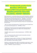 HESI - Fundamentals practice Exam Questions with Correct Answers&vert;&vert;100&percnt; Guaranteed Pass&vert;&vert;A&plus; GRADED&vert;&vert;UPDATED 2025&sol;2026 SYLLABUS&vert;&vert;<NEWEST VERSION>