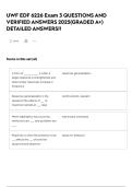 UWF EDF 6226 Exam 3 QUESTIONS AND VERIFIED ANSWERS 2025&lpar;GRADED A&plus;&rpar; DETAILED ANSWERS&excl;&excl;